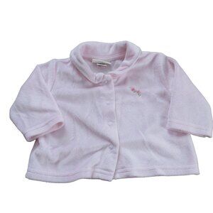Kyle & Deena Snap Up Layette Pajama Shirt Girls 0-3M Pink Long Sleeve‎ Collar